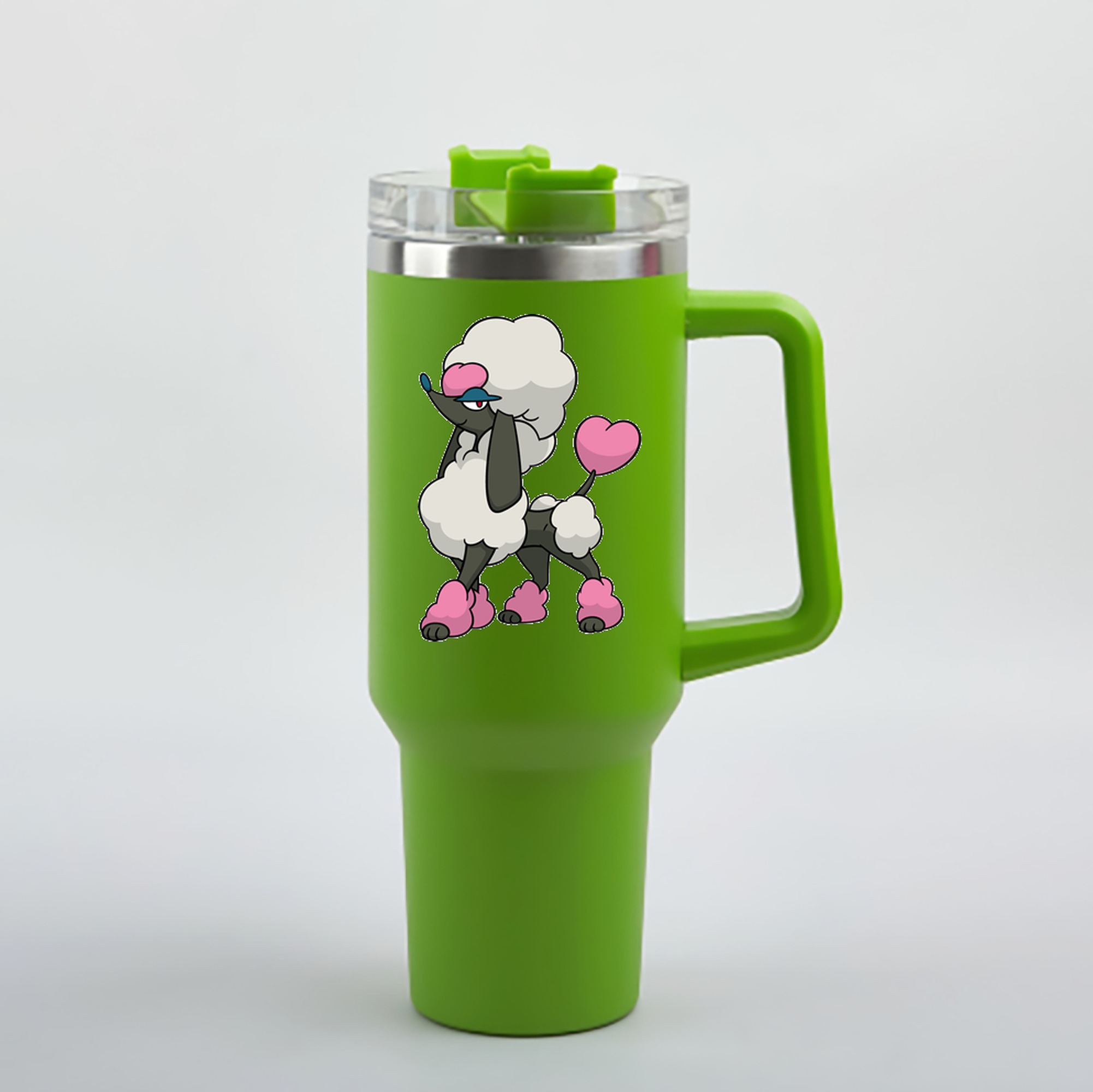 （画像用） ポケットモンスター Pokémon 1200mL車用タンブラー - クリスタルステッカー（プラスチックストロー付き）
